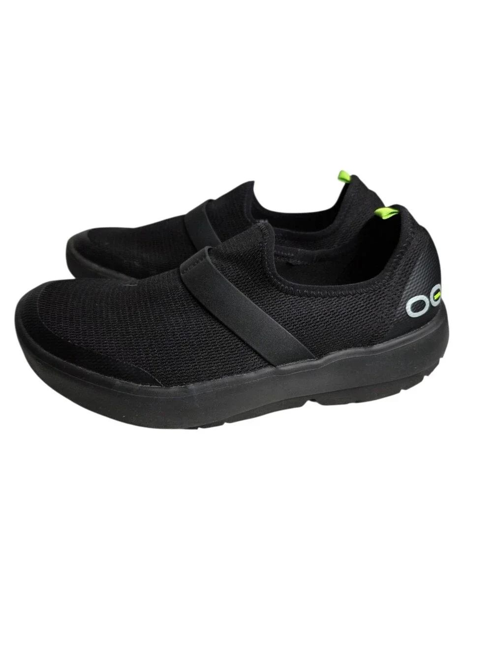 Oofos OOmg Low Womens Size 7.5 Black Walking Comfort Slip On Recovery Shoes